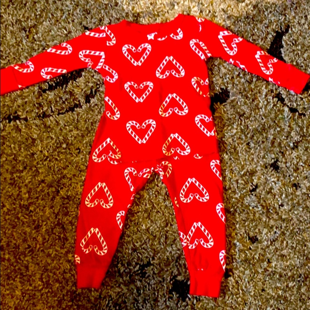 18 month candy cane PJs